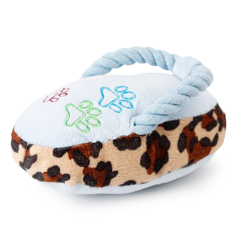 Slipper Squeaky Plush Dog Toy