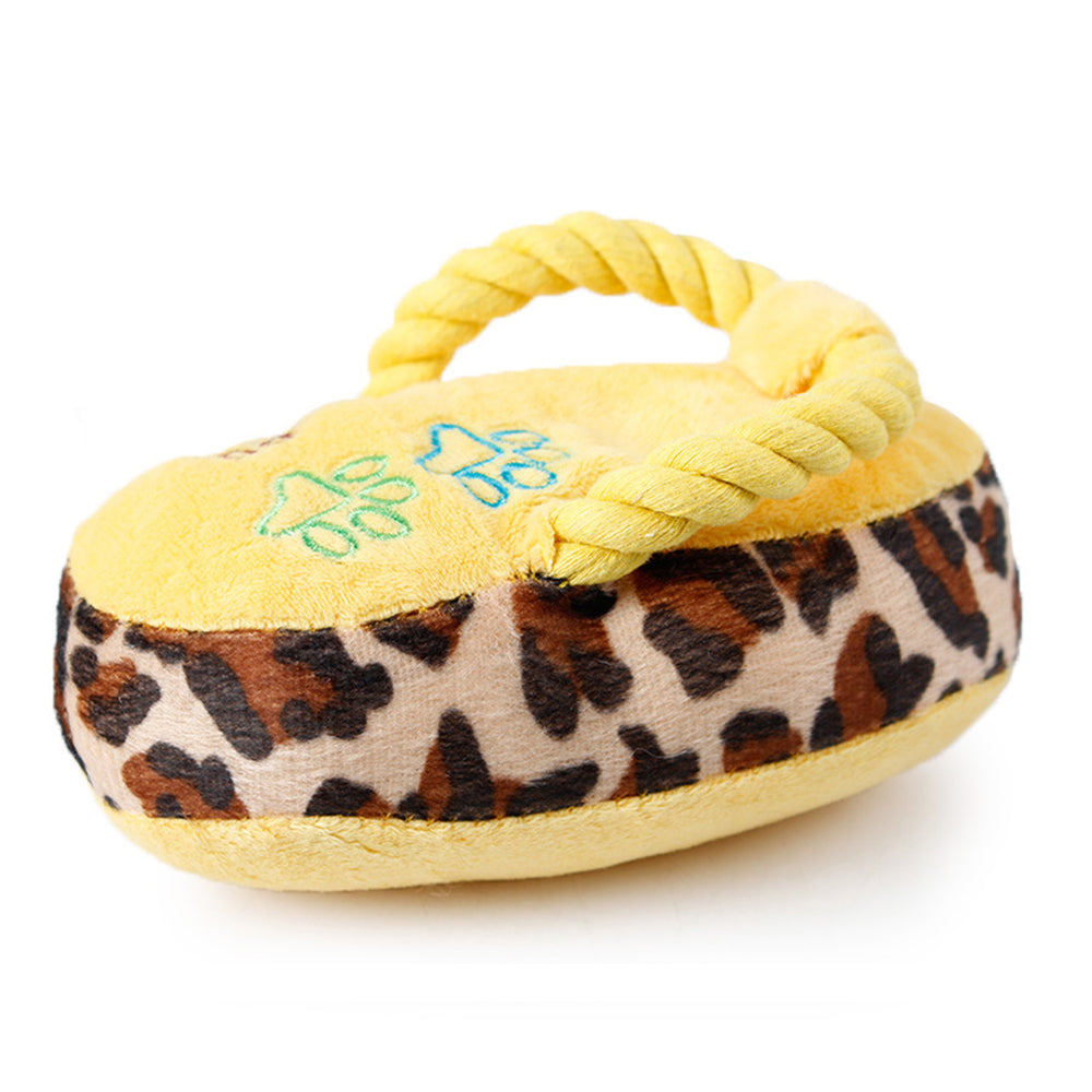Slipper Squeaky Plush Dog Toy