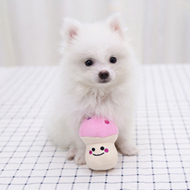 Mushroom Squeaky Plush Toys