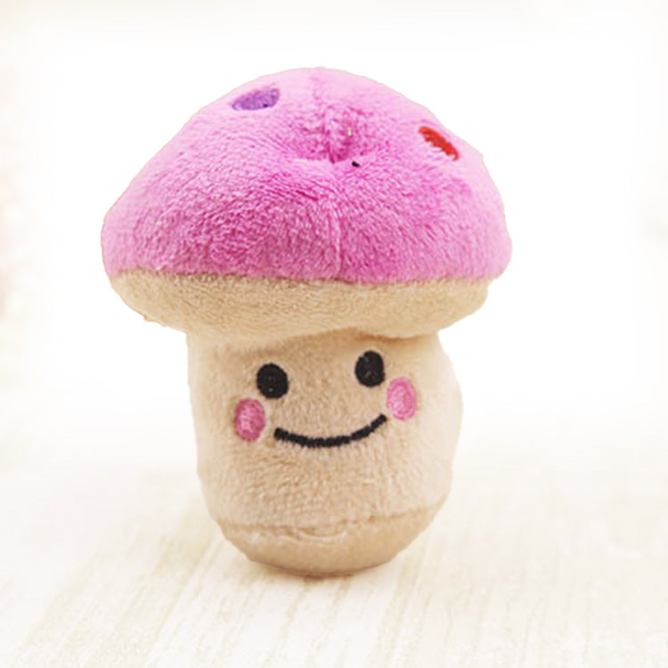 Mushroom Squeaky Plush Toys