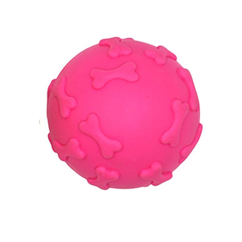 Bone Print Squeaky Ball