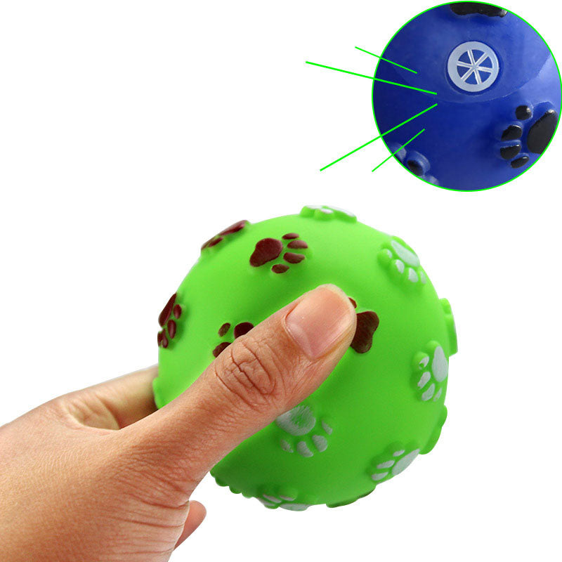 Paw Ball Dog Toy with Squeaker