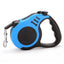 Retractable Dog Leash, Pet Walking Leash with Anti-Slip Handle, One-Handed One Button Lock & Release