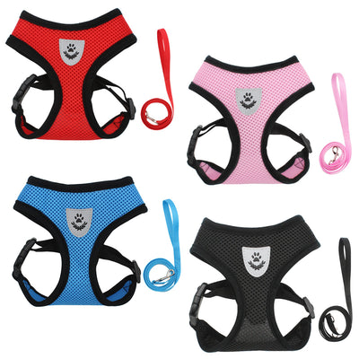 Comfy Dog Harness with Leash, Breathable Lightweight Soft Mesh