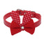 Cute Knit Bowknot Adjustable Leather Pet Collar