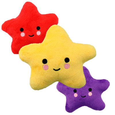 Smile Star Cute Stuffed Toys for Dogs Biting BB Sound (random color)