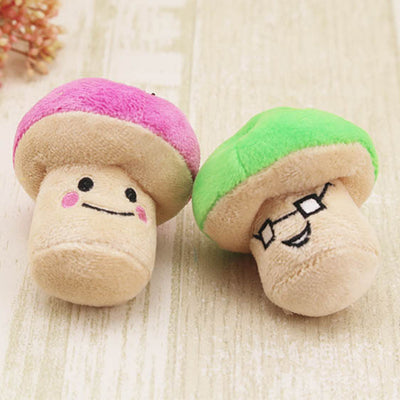 Mushroom Squeaky Plush Toys