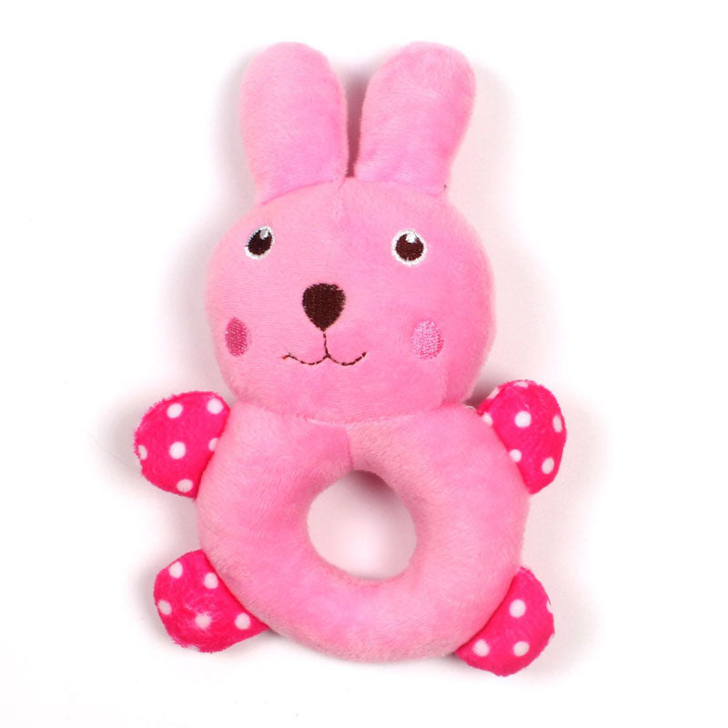 Rabbit Donut Plush Squeak Toy