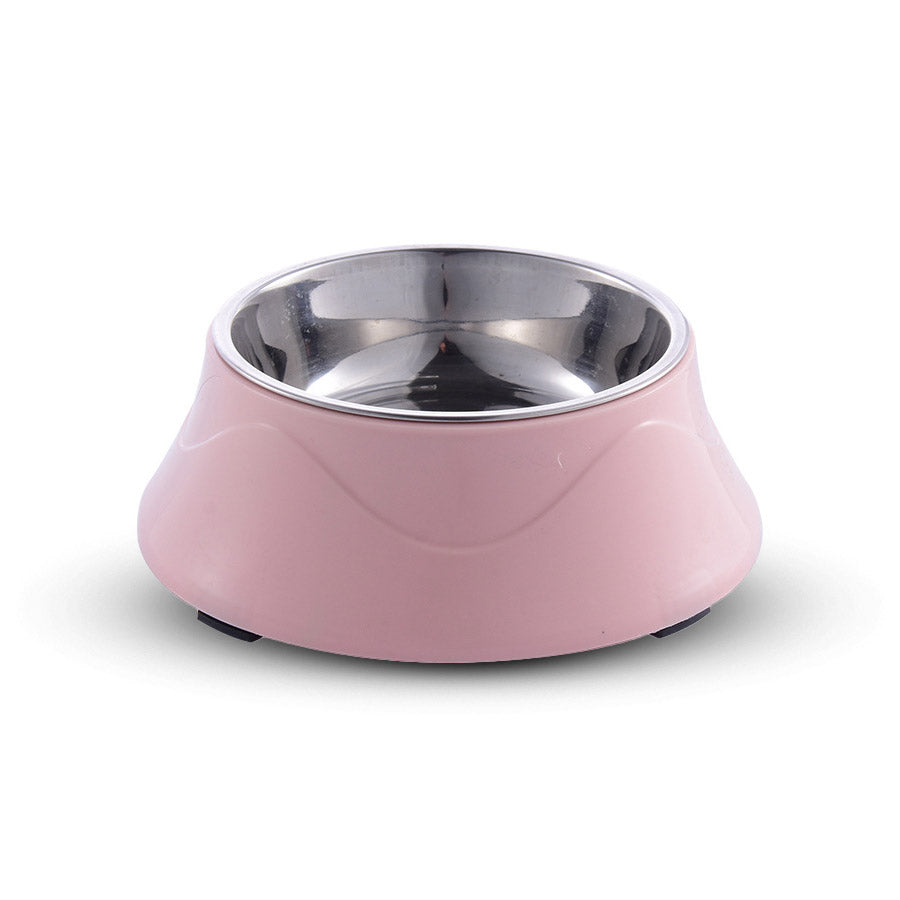 Pet Bowls Stainless Steel Dog Pet Bowl Water and Food Bowl with Rubber at Bottom Non-Slip (2 bowl package)