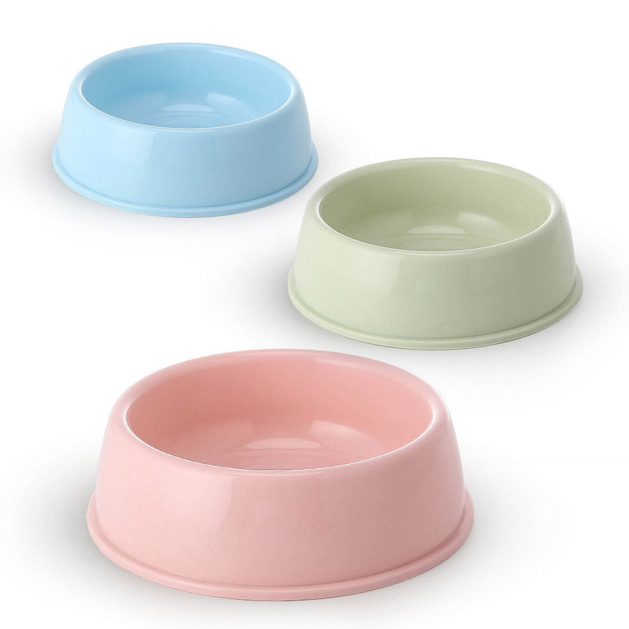 Plastic Dog Bowls, Food  & Water Bowl for Dogs (2 bowl package)