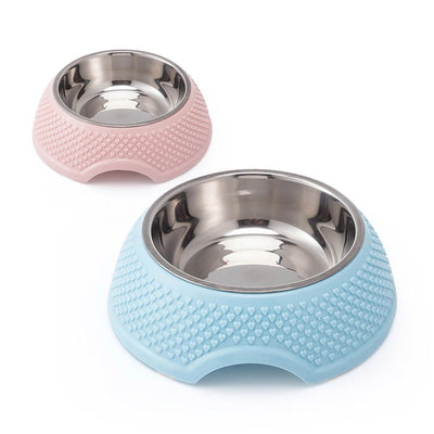Pet Bowls Stainless Steel Dog Pet Bowl Water and Food Bowls (2 bowl package)