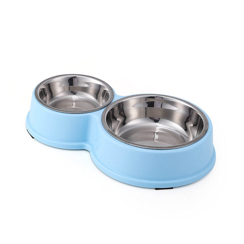 Stainless Steel Dog Bowl Water and Food Bowl Combo