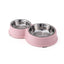 Stainless Steel Dog Bowl Water and Food Bowl Combo