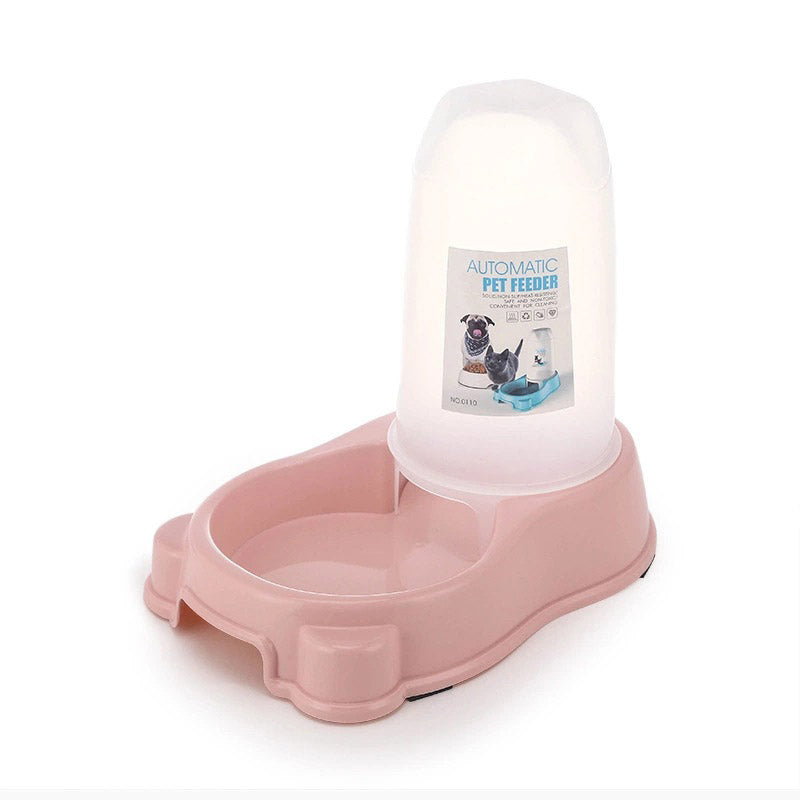 Automatic Dog Feeder Dispenser with Dog Bowl Attached