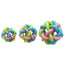 Colorful Rubber Round Woven Ball with Bell