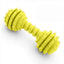 Dumbbell Design, Sound Toy with Jingle Bell, Tough Durable Teeth-Cleaning Rubber Interactive Toys