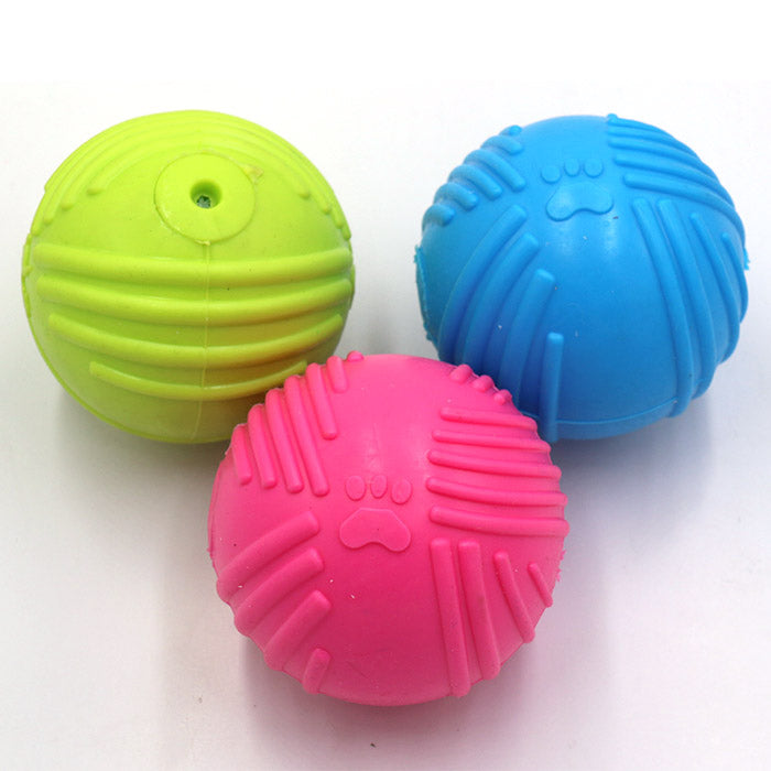 Pet Squeaker Rubber Ball Toy