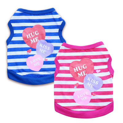 Cute Striped Hug Me, Kiss Me, Love Me