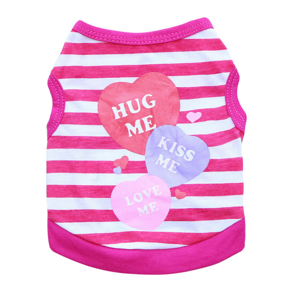 Cute Striped Hug Me, Kiss Me, Love Me