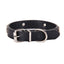 Leather Collar with Cool Skull Studded