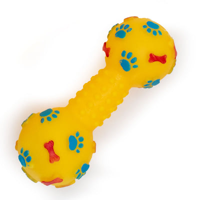 Dumbbell with Squeaker  Dog Toy