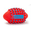 Vinyl Spiked Football Dog Toy with Squeaker